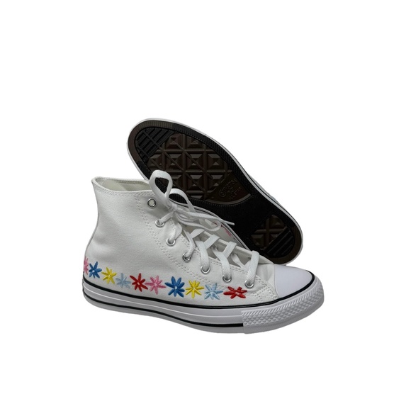 Converse Chuck Taylor High Top Sneakers Skate White Canvas Women's Kids A06311F - Picture 3 of 10